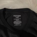 True Religion  BLACK with Gold Foil Logo Soft Cotton T-Shirt Unisex  Photo 4