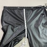 Worthington Faux Leather Leggings Woman 2X Black Ponte Knit Stretch Pull On New Photo 8