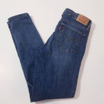 Levi's  711 Skinny Jeans Distressed Low Rise Blue Denim Photo 3