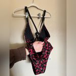 Victoria's Secret Victoria Secret One Piece Swimsuit Sz Large Cherry Strawberry Plunge Lolita‎ NEW Photo 6