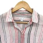 J.Jill Love Linen Essential Striped Button Up Shirt Photo 2