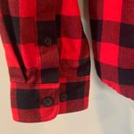 Port Authority  Red and Black Plaid Button Front Shirt Women’s XL Extra Large Photo 4