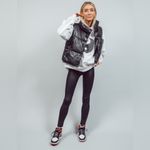 Faux Leather puffer vest Black Size M Photo 3