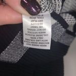 Elle  Heavy Knit Black and White Plaid Skater Skirt Photo 8