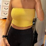 Wild Honey Yellow Crop Top Photo 0