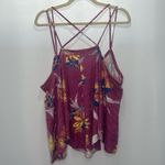 We The Free NWT Free People Hey Girl Cotton Tank Top In Spring Plum Combo Photo 4