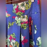 Maeve  Floral‎ Skirt with Rose Gold Accent Zippers size 4 Photo 1