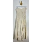 Free People  Sparkling Moment Cotton Midi Sundress in Ivory Size Medium Photo 3