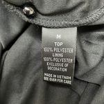 A Byer A. Byer High Neck Floral Blouse Photo 4