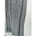 Slate + Willow  Black White Sweetheart Neck Ditsy Floral Tie Front Dress Size M Photo 6