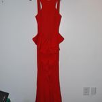 Elegant Red Evening Gown Size 4 Photo 2