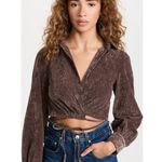 En Saison Route Wrap Brown Corduroy Wrap V Photo 1