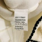 Commense Women's Embroidered Trim Fleece Kimono Jacket White Size Small NWT Photo 4