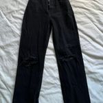 Aritzia denim forum the Joni high rise loose 29L fit black jeans 25 Photo 1