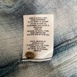 Maeve Anthropologie Cavalon Plaid Peplum Tunic Top Blue Size XSmall Photo 5