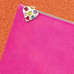 Ipsy Faux Leather Pink & Blue Glam Bag Photo 7