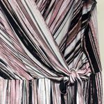 Connected Apparel  Pink and Black Striped Jumpsuit/ Romper Photo 2