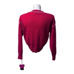 Nicole Miller NEW Stitched Heart Sweater Size Large Photo 4