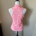 Tzu Tzu Golf Top Womens 1/4 Zip Pink Floral Colorful Athletic Medium Photo 3