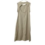 Free People Beach Beige Midi Cotton Dress(Size Medium) Photo 3