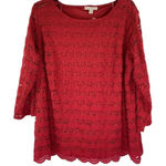 Dress Barn  Women's Burgundy Blouse Photo 0