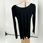 We The Free black long sleeve v neck thermal dress size Large Photo 8