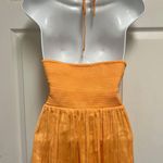 Old Navy Golden Aurora Shirred Satin Halter Top Photo 8