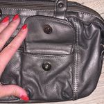 Croft & Barrow silver leather handbag Photo 6