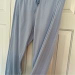 P.J. Salvage  Light Blue Jogger Pants Sz Large Knit Side Stripe Lounge Track Pant Photo 4