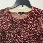 J.Crew  Light Pink and Burgundy Fitted 3/4 Sleeve Sweater Size XS EUC Photo 1