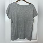 Ambiance Apparel  Gray Scoop Neck Cotton Spandex Short Sleeve Chico Top - Size 1X Photo 1