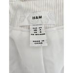 H&M White And Cream Striped Women's Suit Blazer Jacket Size 4 European Size 34 Photo 9