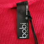 Bobi  Red and Black Plaid Top NWT Size Small Red Plaid Knit Revolve Top Photo 5