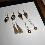 Lot Of 4 Dangle Drop Pierced Earrings Photo 10