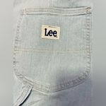 Lee NWT Flared Crop Mid Rise Jeans Lt Blue Size 12 Boho Chic Carpenter Photo 3