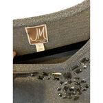 JM Collection  Women's Gray‎ Embellished V-Neck Sweater 1X 3/4 Sleeve Photo 5