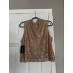 Melrose and Market  Rose Gold Sequin Tank Top New Year’s Eve Party Holidays Photo 6