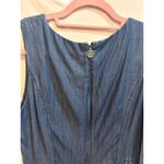 Tommy Hilfiger 😍  Blue Denim Dress Sleeveless Midi Pleated Casual‎ Photo 5