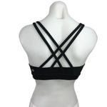 Lululemon  Black Scoop Neck Criss Cross Strappy Yoga Athletic Sports Bra Size S Photo 1