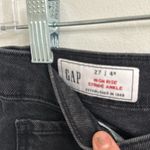Gap  high rise stride ankle black wash jeans sz 27 /  4/R Photo 2