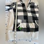 Fox Racing Girls Sz:XL Black White Checkered Plaid Sherpa Lined Full Zip Hoodie. Photo 3