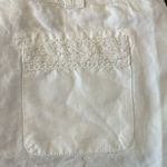 Sundance  Catalog White Linen Shorts 16 NWT Lace Trim Pockets Cotton Coastal Photo 5