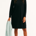 Eileen Fisher  Black Long Sleeve Dress Photo 0