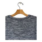 J.Crew  Sweater Women XS Navy Blue White Heather Cotton Blend Knit Crew Neck Photo 3