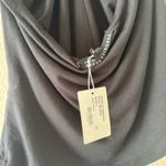 Veronica Beard Novick Twist Halter Top in Black Photo 7