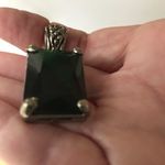 Handmade Emerald Green Glass Pendant Wedding Christmas Photo 2