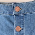 Celebrity Pink A-Line Button Front Mini Jean Skirt Photo 6