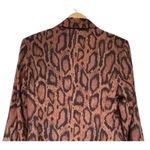 We Wore What NWT Danielle Bernstein Snakeskin Shaped Blazer 00 Brown Black Cognac Photo 6