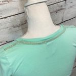 Buttons CRAFTY COUTURE T-Shirt Patchwork Light Green Purple & Pink w -PS Photo 4