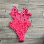 Savage X Fenty Pink Lace Bodysuit Photo 2